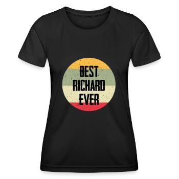 Best Richard Ever - Frauen Funktions-T-Shirt - Schwarz - Vorne - AI Model Female 172 light (172cm)
