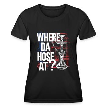 Lustiger Shisha-Look für Fans - Frauen Funktions-T-Shirt - Schwarz - Vorne - AI Model Female 172 light (172cm)