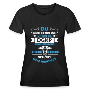 Dgkp Österreich diplomierter Krankenpfleger lustig - Frauen Funktions-T-Shirt - Schwarz - Vorne - AI Model Female 172 light (172cm)