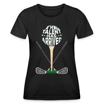 Das Talent ist da - Frauen Funktions-T-Shirt - Schwarz - Vorne - AI Model Female 172 light (172cm)