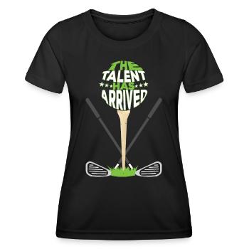 Das Talent ist da - Frauen Funktions-T-Shirt - Schwarz - Vorne - AI Model Female 172 light (172cm)