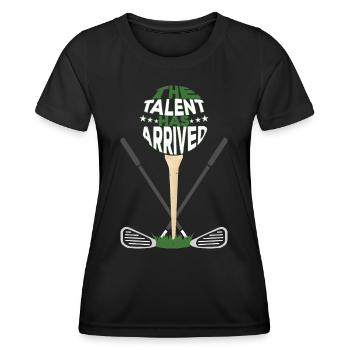 Das Talent ist da - Frauen Funktions-T-Shirt - Schwarz - Vorne - AI Model Female 172 light (172cm)