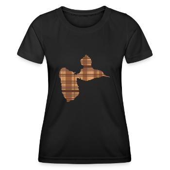 Tshirt gwada madrasse Brown - Women's Functional T-Shirt - black - Front - AI Model Female 172 light (172cm)
