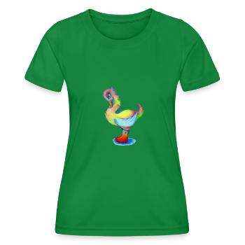 Snozzleberryswan's new boots - Frauen Funktions-T-Shirt - Kelly Green - Vorne - AI Model Female 172 dark (172cm)