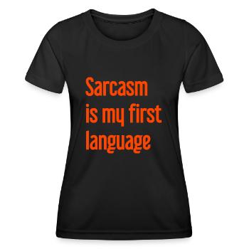 Sarcasm Pro - Women's Functional T-Shirt - black - Front - AI Model Female 172 light (172cm)
