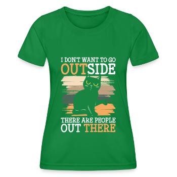 Hass Hassmensch Gemein - Frauen Funktions-T-Shirt - Kelly Green - Vorne - AI Model Female 172 dark (172cm)