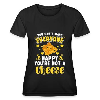 Cheese lover foodie - Women's Functional T-Shirt - black - Front - AI Model Female 172 light (172cm)