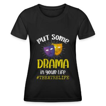 Schauspieler Bühnenbild Oper Kulisse - Frauen Funktions-T-Shirt - Schwarz - Vorne - AI Model Female 172 light (172cm)