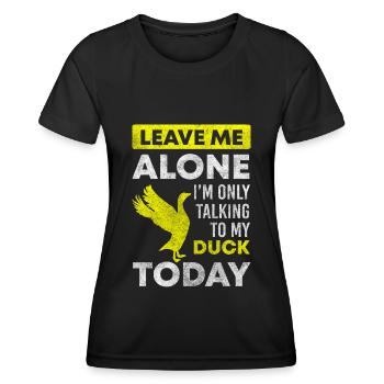 Duck Nature - Women's Functional T-Shirt - black - Front - AI Model Female 172 light (172cm)