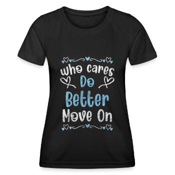 Rebell Lebenseinstellung Motto - Frauen Funktions-T-Shirt - Schwarz - Vorne - AI Model Female 172 light (172cm)