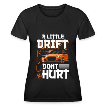 Drifting transversely - Women's Functional T-Shirt - black - Front - AI Model Female 172 light (172cm)