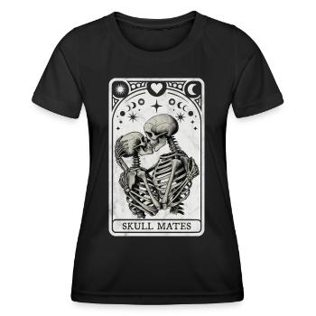 Skull Mates Tarot - Women's Functional T-Shirt - black - Front - AI Model Female 172 light (172cm)