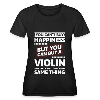 Violine Spieler Auftritt - Frauen Funktions-T-Shirt - Schwarz - Vorne - AI Model Female 172 light (172cm)