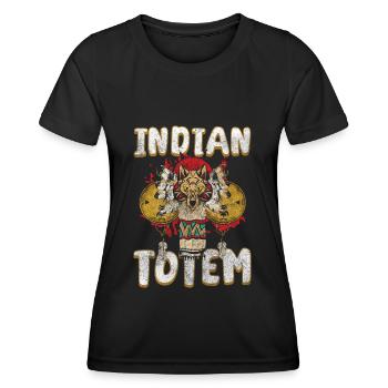 Ureinwohner Wächter Adler Azteke - Frauen Funktions-T-Shirt - Schwarz - Vorne - AI Model Female 172 light (172cm)