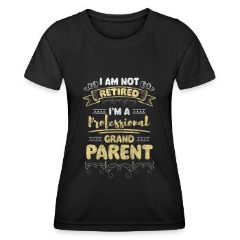Granny Parents Love Pregnant - Women's Functional T-Shirt - black - Front - AI Model Female 172 light (172cm)