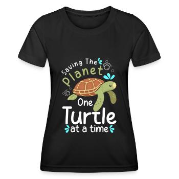 Sea Animal Nature Species Conservation - Women's Functional T-Shirt - black - Front - AI Model Female 172 light (172cm)