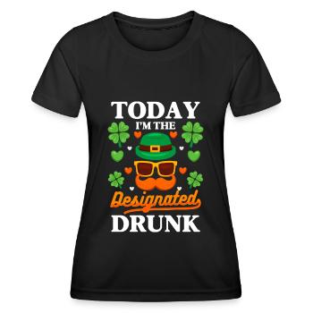 Ireland Shamrock Travel Beer - Women's Functional T-Shirt - black - Front - AI Model Female 172 light (172cm)