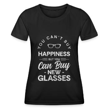 Aides visuelles Lunettes Etudiant - T-shirt sport Femme - noir - Devant - AI Model Female 172 light (172cm)