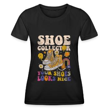 Les amateurs de chaussures adorent frapper - T-shirt sport Femme - noir - Devant - AI Model Female 172 light (172cm)