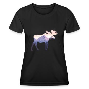 Élan - T-shirt sport Femme - noir - Devant - AI Model Female 172 light (172cm)