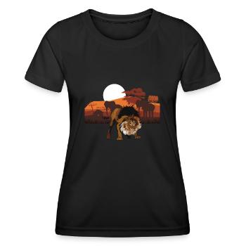 Lion - Women's Functional T-Shirt - black - Front - AI Model Female 172 light (172cm)
