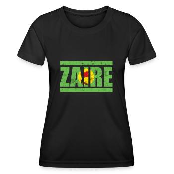 Zaire - Frauen Funktions-T-Shirt - Schwarz - Vorne - AI Model Female 172 light (172cm)