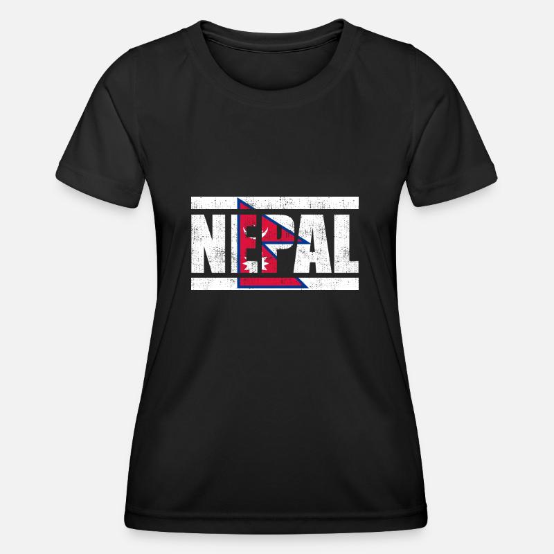 Nepal - Women's Functional T-Shirt - black