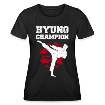Tangsoodo Kampfkunst, Tang Soo Do Kämpfer Geschenk - Frauen Funktions-T-Shirt - Schwarz - Vorne - AI Model Female 172 light (172cm)