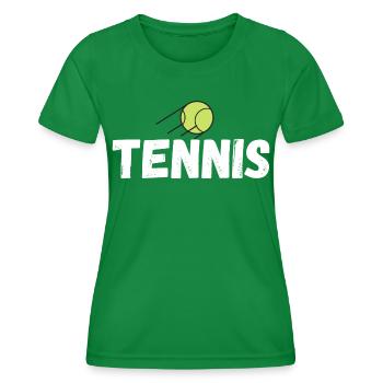tennis / Tennis / Tennis spieler / Tennis Spielen - Frauen Funktions-T-Shirt - Kelly Green - Vorne - AI Model Female 172 dark (172cm)