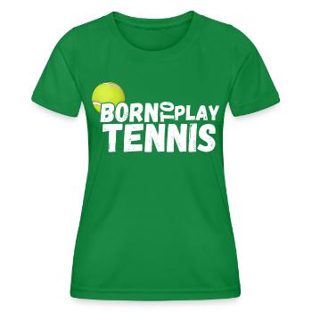 tennis / Tennis / Tennis spieler / Tennis Spielen - Frauen Funktions-T-Shirt - Kelly Green - Vorne - AI Model Female 172 dark (172cm)