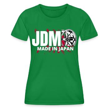 If one day the speed kills me.. / Paul Walker JDM - T-shirt sport Femme - vert - Devant - AI Model Female 172 dark (172cm)