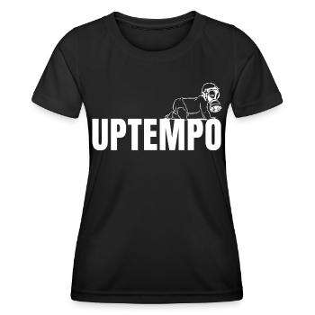 Raver / Rave / Gabber / Speedcore Raver Uptempo - Women's Functional T-Shirt - black - Front - AI Model Female 172 light (172cm)