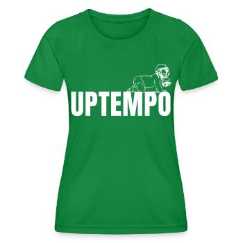 Raver / Rave / Gabber / Speedcore Raver Uptempo - Frauen Funktions-T-Shirt - Kelly Green - Vorne - AI Model Female 172 dark (172cm)