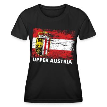 Oberösterreich - Österreich Upper Austria / Linz - Women's Functional T-Shirt - black - Front - AI Model Female 172 light (172cm)