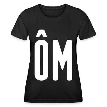 OM! Home! - T-shirt sport Femme - noir - Devant - AI Model Female 172 light (172cm)