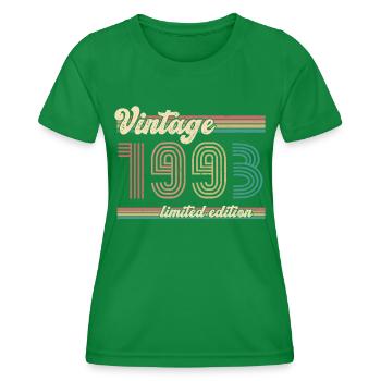 ST 1993 Vintage édition limitée - T-shirt sport Femme - vert - Devant - AI Model Female 172 dark (172cm)