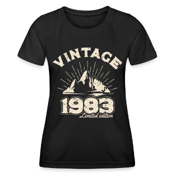 BC 1983 Vintage édition limitée - T-shirt sport Femme - noir - Devant - AI Model Female 172 light (172cm)
