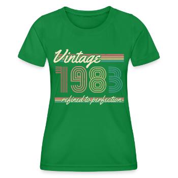 ST 1983 Millésime affiné à la perfection - T-shirt sport Femme - vert - Devant - AI Model Female 172 dark (172cm)