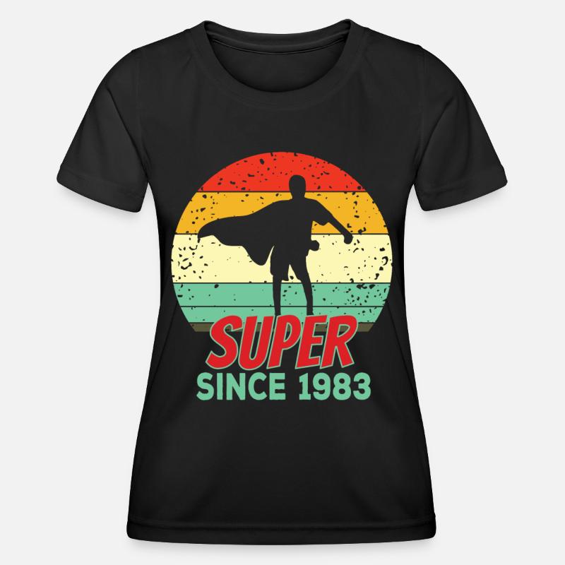 Super since 1983 - Women's Functional T-Shirt - black