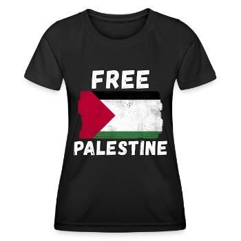Free Palestine Palestine Anti-Oppression - Women's Functional T-Shirt - black - Front - AI Model Female 172 light (172cm)
