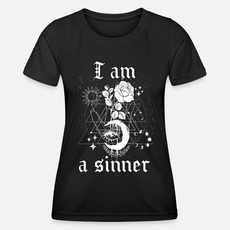 Occult Goth Gothic Punk Grunge - Women's Functional T-Shirt - black