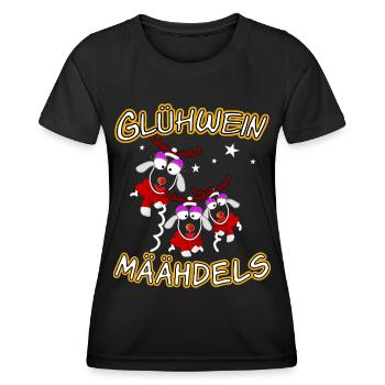 Glühwein Mädels - Frauen Funktions-T-Shirt - Schwarz - Vorne - AI Model Female 172 light (172cm)