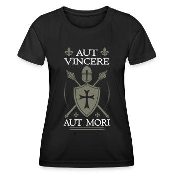 Templer - Frauen Funktions-T-Shirt - Schwarz - Vorne - AI Model Female 172 light (172cm)