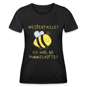 Hummel Wespentaille Hummelhüfte - Frauen Funktions-T-Shirt - Schwarz - Vorne - AI Model Female 172 light (172cm)
