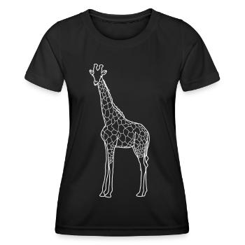 giraffe - Women's Functional T-Shirt - black - Front - AI Model Female 172 light (172cm)