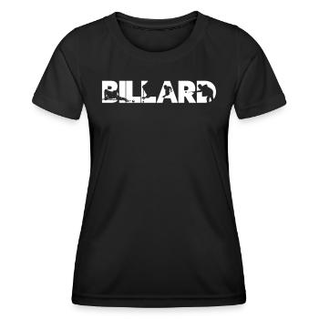 Billards Snooker Billard Billard Table - T-shirt sport Femme - noir - Devant - AI Model Female 172 light (172cm)