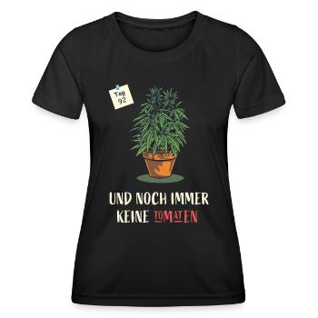 Cannabis - T-shirt sport Femme - noir - Devant - AI Model Female 172 light (172cm)