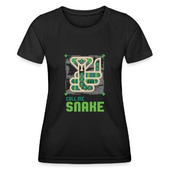 Snake - Women's Functional T-Shirt - black - Front - AI Model Female 172 light (172cm)