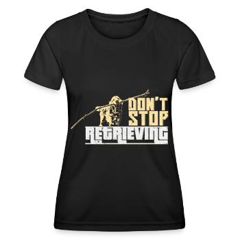 Hund Haustier - Frauen Funktions-T-Shirt - Schwarz - Vorne - AI Model Female 172 light (172cm)