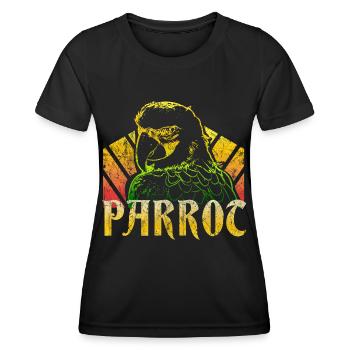 perroquet - T-shirt sport Femme - noir - Devant - AI Model Female 172 light (172cm)